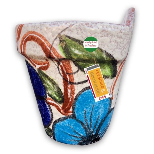 CERAMICA Y DECORACION Maceta de Colgar de Ceramica Espanola Pintada a Mano Decoracion Multicolor 5