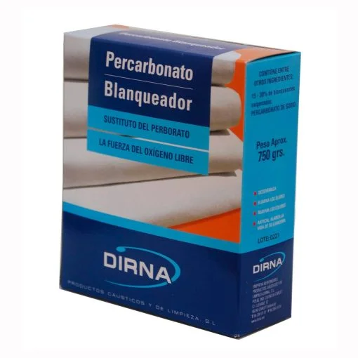 DIRNA Percarbonato Sodico Blanqueador Fuerza de OxIgeno Libre 750 Gr Lote 3 PACK 4