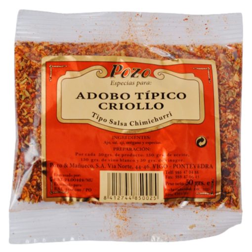 POZO ESPECIAS Adobo Tipico Criollo Salsa Tipo Chimichurri 50 gr 01