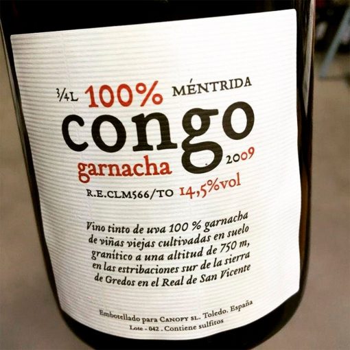 BODEGAS CANOPY SL Vino Tinto Congo 2015 Pack x 3 Botellas 750 ml 07
