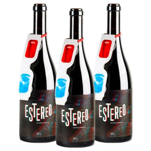 BODEGAS CANOPY SL Vino Tinto Estereo 2019 Variedad Syrah Espadeiro Pack x 3 Botellas 75 cl 01