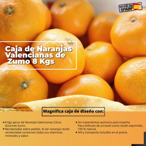 Caja de Naranjas Valencianas de Zumo 8 Kgs iecoo St 008