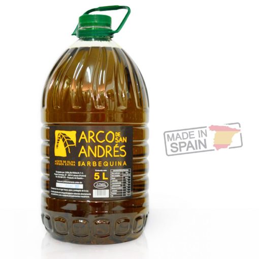 ARCO DE SAN ANDRES Aceite de Oliva Virgen Extra de Arbequina Garrafa de 5 Litros pack 3 garrafas ieco st 03