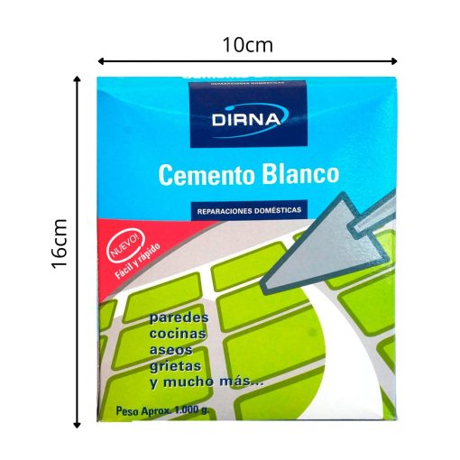 DIRNA CementoBlanco 1KG 2PACK Iecooperative Lu 005