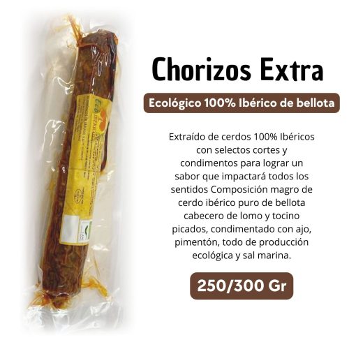 JAMONECOIBERICO ChorizosExtra 250a300Gr Lu 0 3