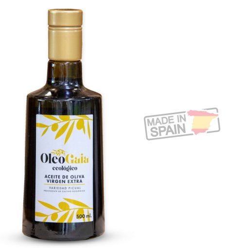 OLEOGAIA ECOLOGICO Aceite de Oliva Virgen Extra Ecologico Variedad Picual Recoleccion Temprana Botella 500 ml st 03 1