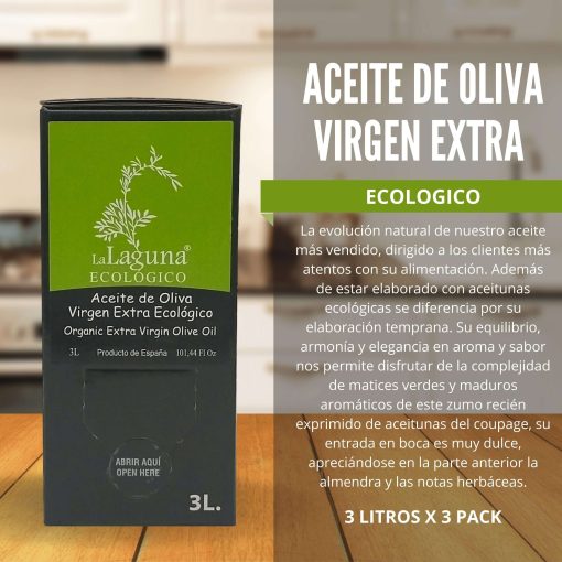 LaLaguna AOVE AceiteEcologico BagInBox 3Pack 3Litros Lu 004