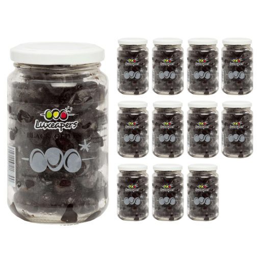 Luxeapers AceitunasNegras FrascosDe230Gr 12Pack Lu 001 1660585989