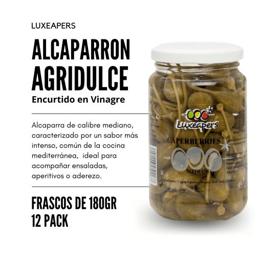 Luxeapers AlcaparronAgridulce FrascosDe180Gr 12Pack Lu 04 1660597119