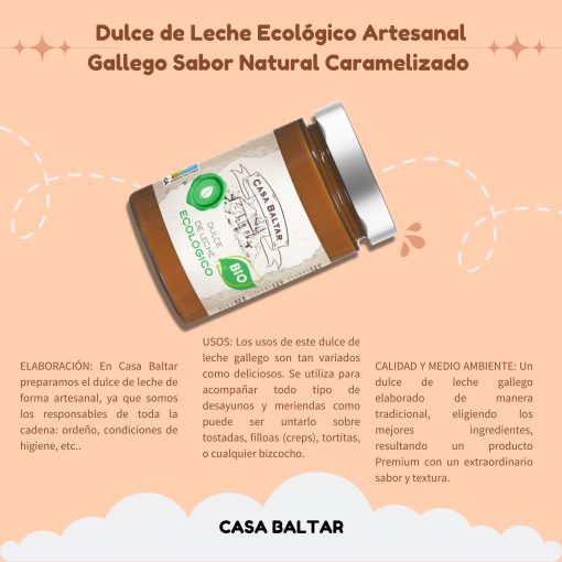 CASA BALTAR Dulce de Leche Ecologico Artesanal 14 1665665949