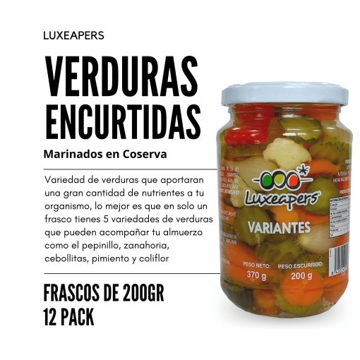 Luxeapers VerdurasEncurtidas FrascosDe200Gr 12Pack Lu 003 1667826488