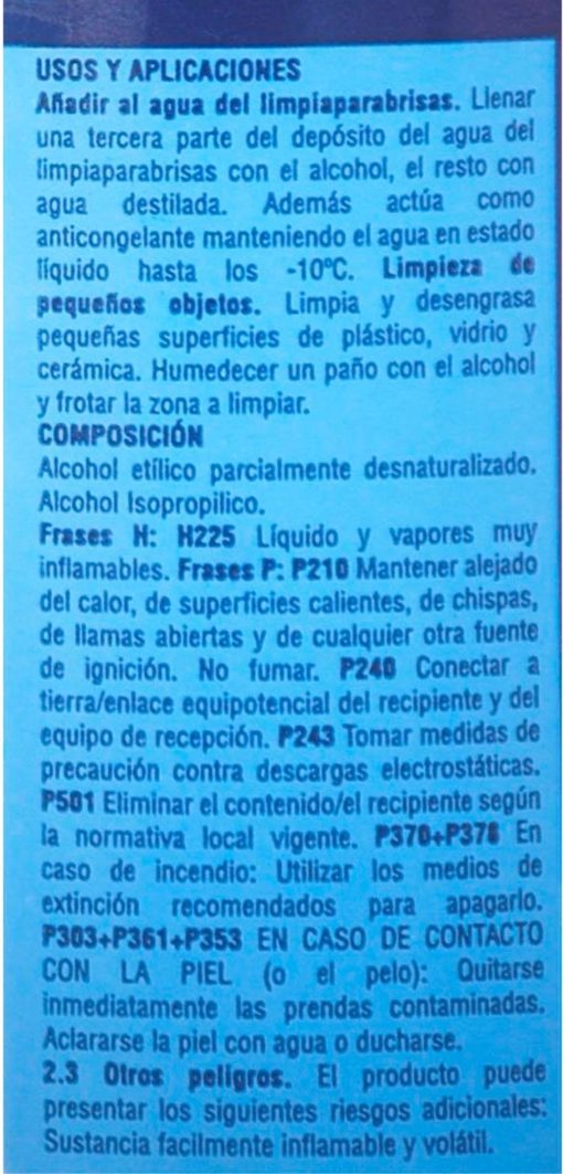 DIRNA Alcohol de Limpieza Perfumado Agradable Botellas 1 Lt Lote 12 st 12 1671553087