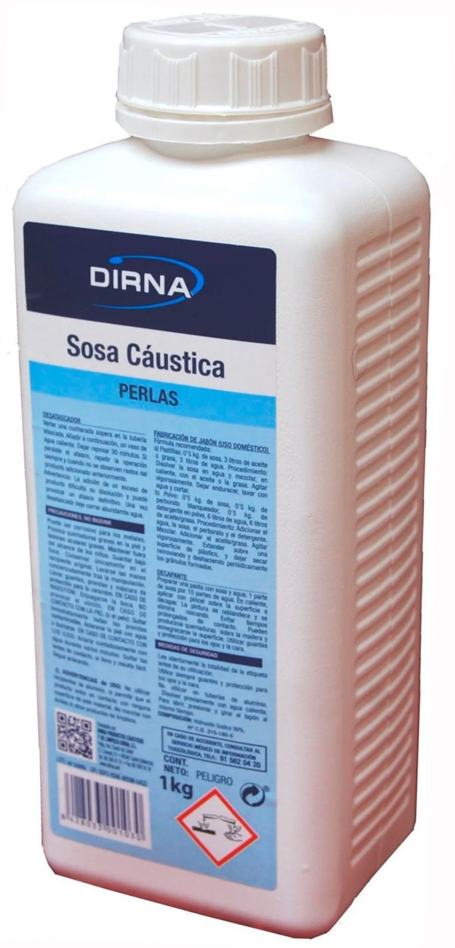 Sosa Caustica Microperlas Plastico 1 kg
