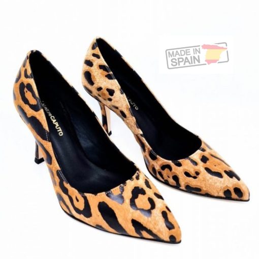 Zapatos de Mujer en Piel con Tacon Decollete y Punta Cerrada con Estampado Iris Leopardo 1 1670852766