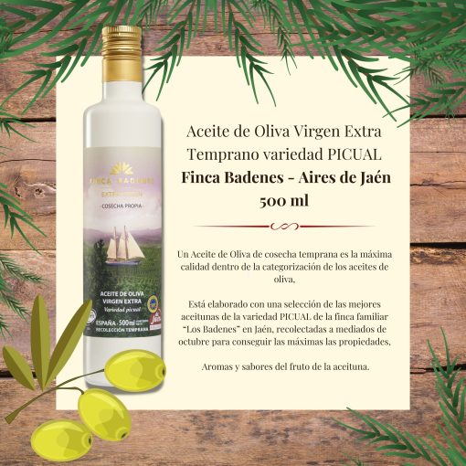 Aceite de Oliva Virgen Extra Finca Badenes Aires de Jaen 500 ml st 07 1675176310