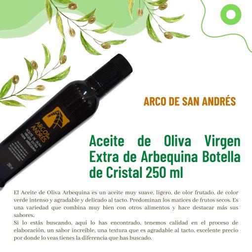 ArcoDeSanAndres AOVE Arbequino Botella 250ml st 11 1677006727
