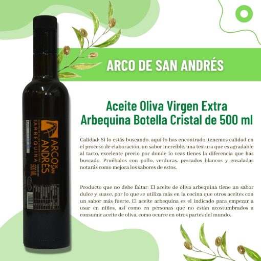 ArcoDeSanAndres AOVE Arbequino Botella 500ml st 11 1675355708