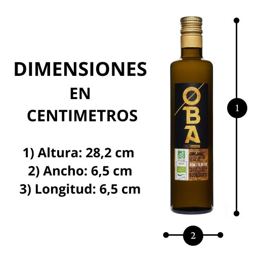 AIRES DE JAEN Aceite de Oliva Virgen Extra Bio OBA Variedad Picual Botella de Cristal de 500 mL st 02 1682685247